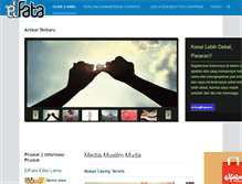 Tablet Screenshot of majalah-elfata.com